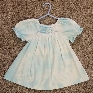 Tie dye smocked dress